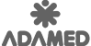 czarne logo Adamed